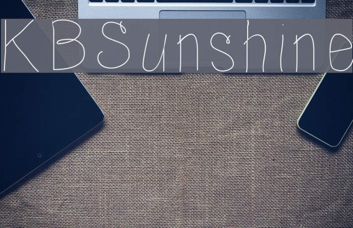 KBSunshine Font examples