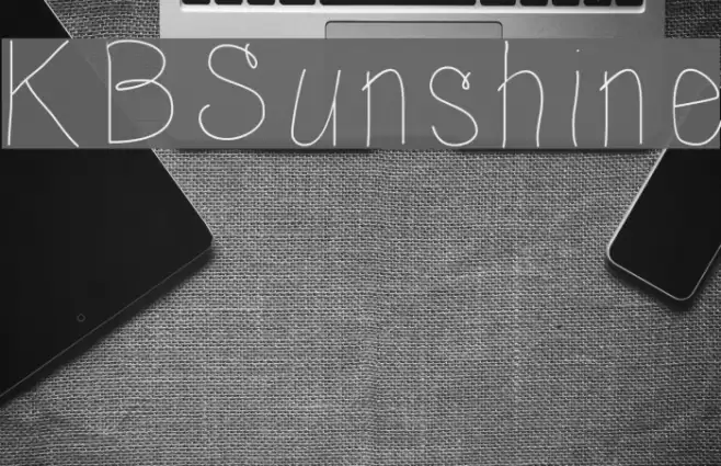 KBSunshine フォント examples
