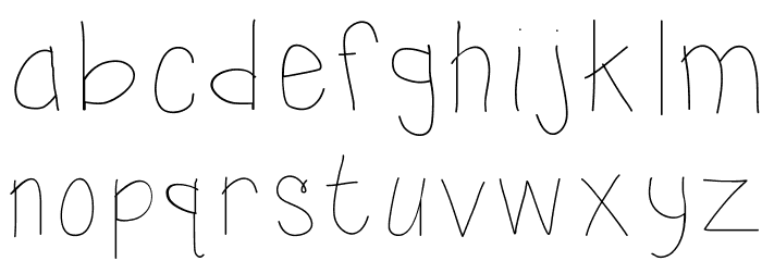 KBSunshine Font LOWERCASE