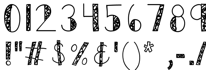 KBSwirlNTwirl Font OTHER CHARS