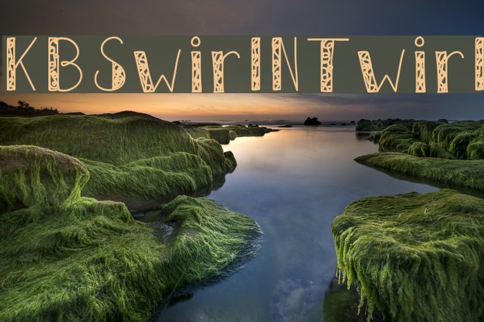 KBSwirlNTwirl Font examples