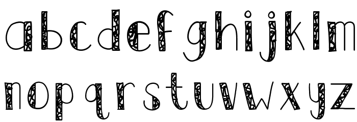 KBSwirlNTwirl Font LOWERCASE