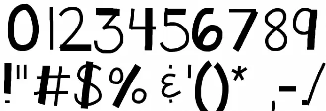 KBTHEENDisBROKEN Font OTHER CHARS