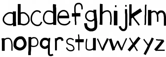 KBTHEENDisBROKEN 字体 小写
