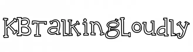 KBTalkingLoudly  Fuentes Gratis Descargar