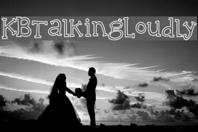 KBTalkingLoudly フォント examples