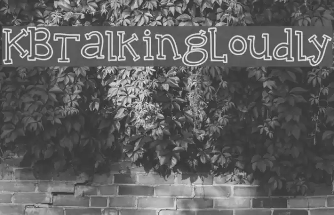 KBTalkingLoudly フォント examples