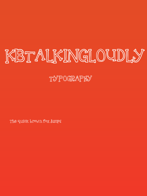 KBTalkingLoudly Poster