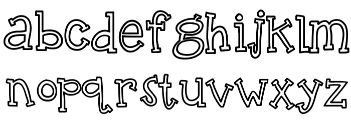 KBTalkingLoudly Font LOWERCASE