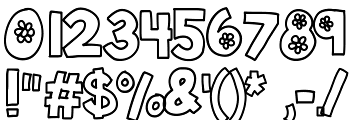 KBTheFlowerFarm Font OTHER CHARS