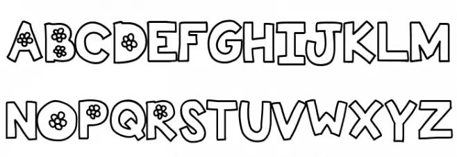 KBTheFlowerFarm Шрифта ВЕРХНИЙ