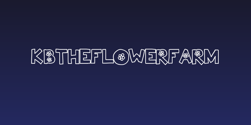 KBTheFlowerFarm Social Header