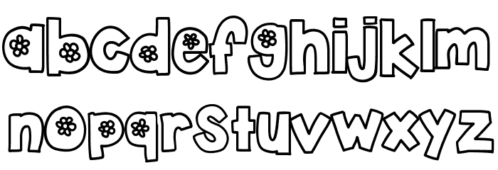 KBTheFlowerFarm Font LOWERCASE