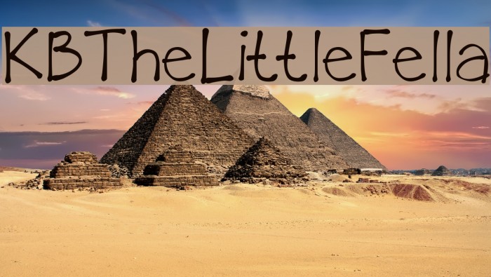 KBTheLittleFella Font examples