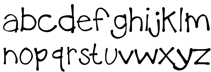KBTheLittleFella Font LOWERCASE
