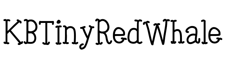 KBTinyRedWhale Font