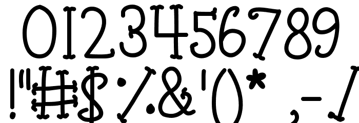 KBTinyRedWhale Font OTHER CHARS
