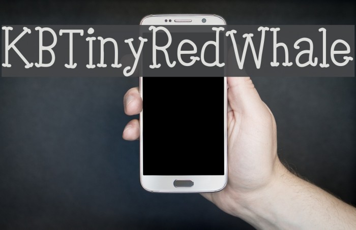 KBTinyRedWhale Font examples