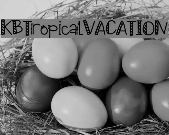 KBTropicalVACATION Font examples