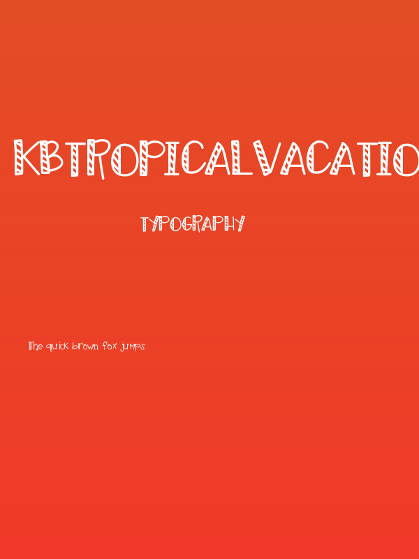 KBTropicalVACATION Poster