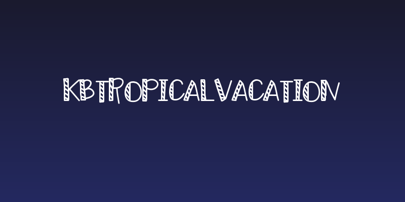 KBTropicalVACATION Social Header