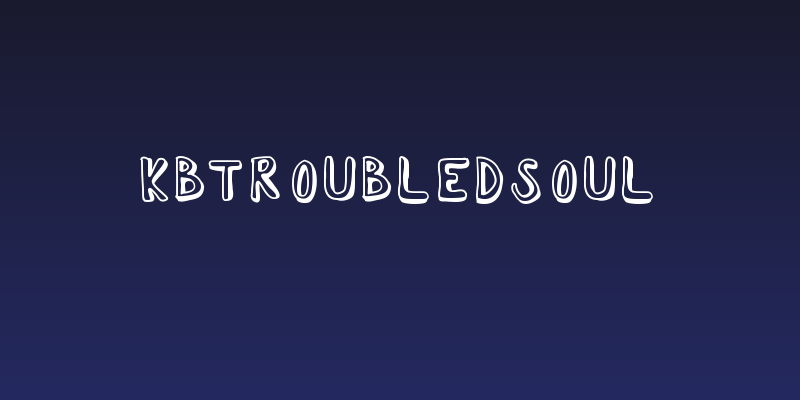 KBTroubledSoul Social Header