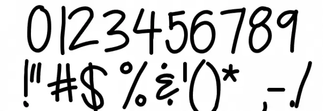 KBTrueBeliever Font OTHER CHARS