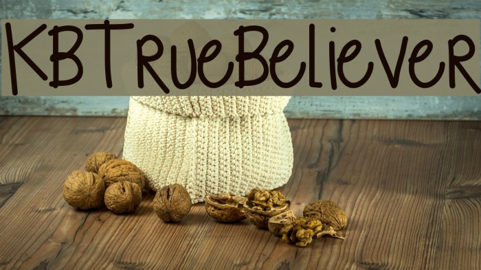 KBTrueBeliever Example 1