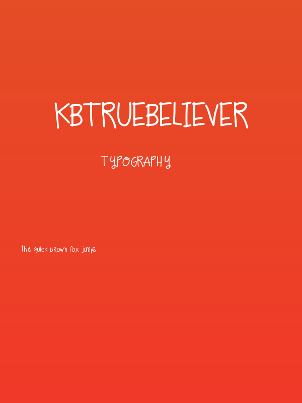 KBTrueBeliever Poster
