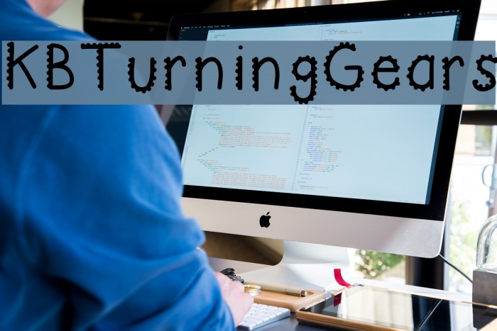 KBTurningGears Font examples