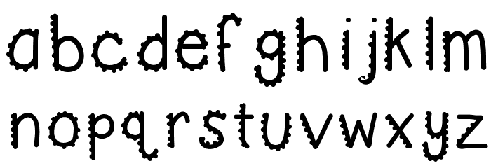 KBTurningGears Font LOWERCASE
