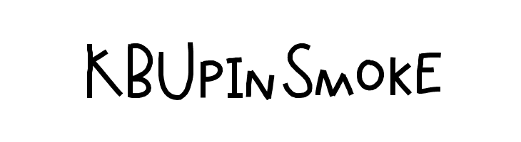 KBUpinSmoke फ़ॉन्ट