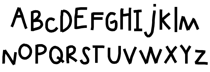 KBUpinSmoke Font LOWERCASE