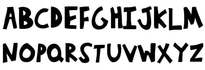 KBWanderAround Schriftart Groß
