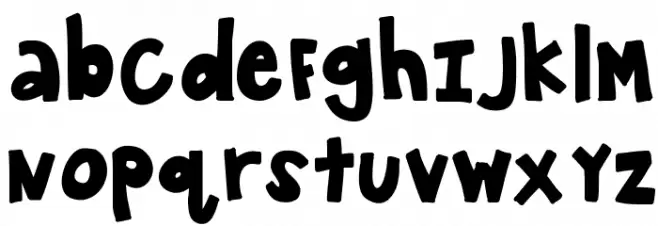 KBWanderAround फ़ॉन्ट लोअरकेस