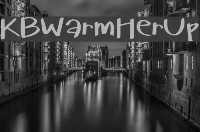 KBWarmHerUp Font examples