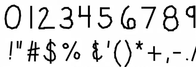 KBWashi Font OTHER CHARS