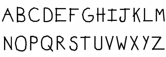 KBWashi Schriftart Groß
