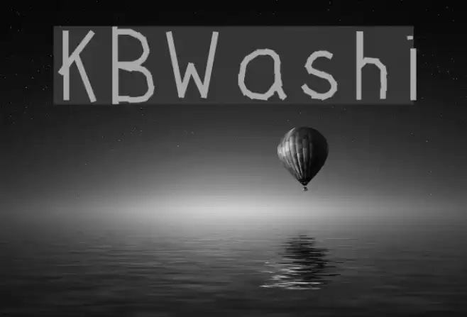 KBWashi Font examples
