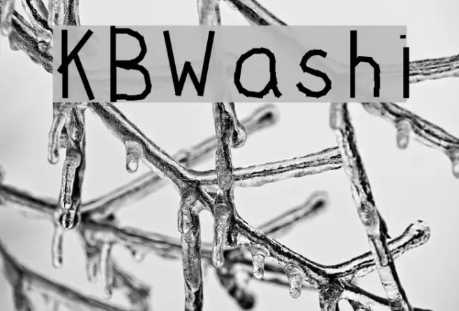 KBWashi Font examples