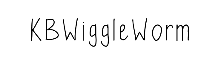 KBWiggleWorm Font