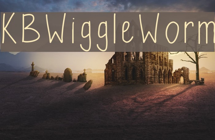 KBWiggleWorm Font examples