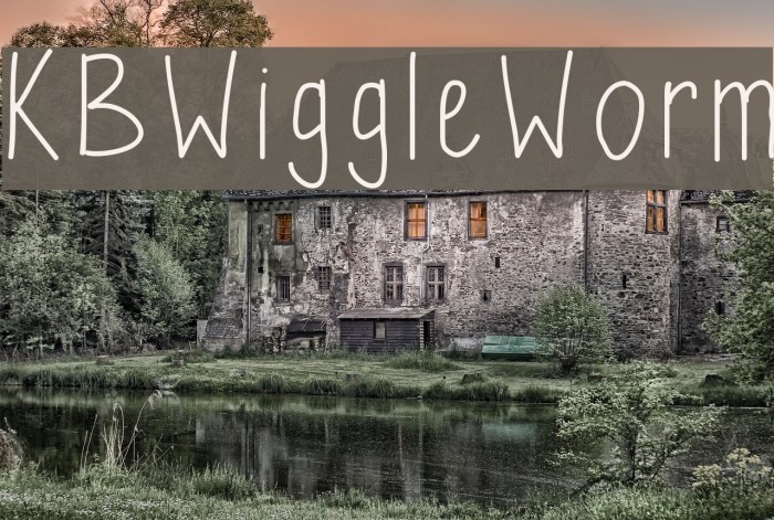 KBWiggleWorm Font examples