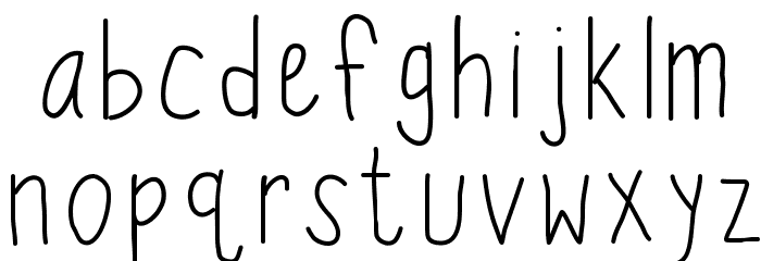 KBWiggleWorm Font LOWERCASE
