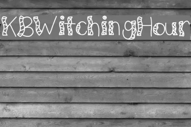 KBWitchingHour Font examples