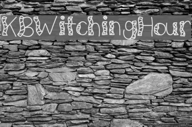 KBWitchingHour Font examples