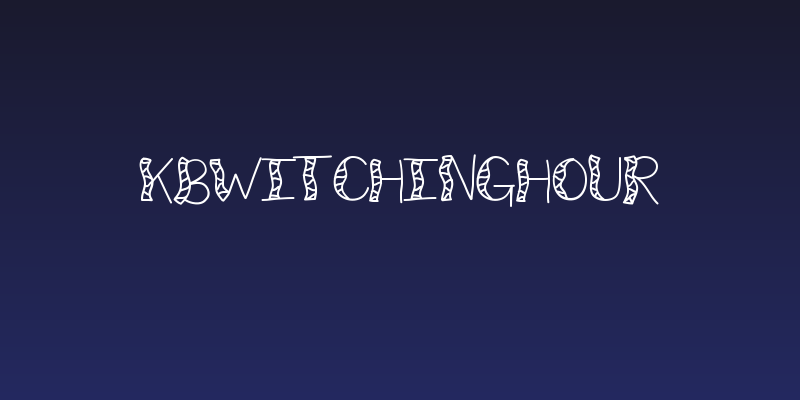 KBWitchingHour Social Header