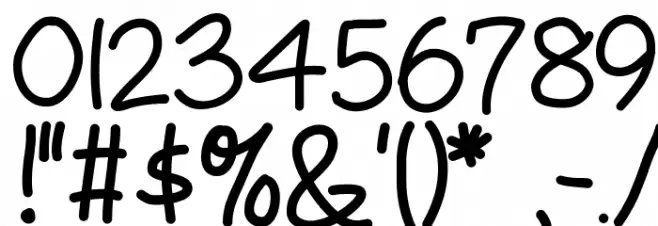 KBWritersBlock Font OTHER CHARS