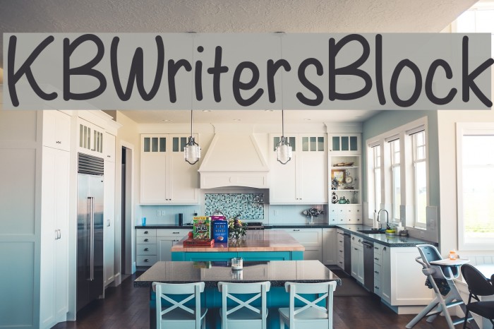 KBWritersBlock Font examples