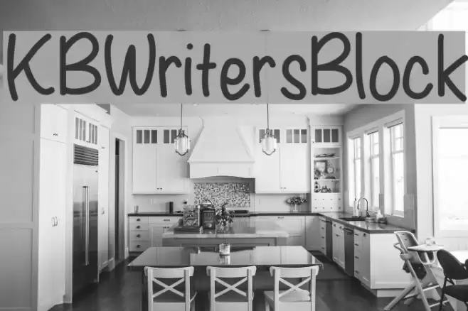 KBWritersBlock Font examples